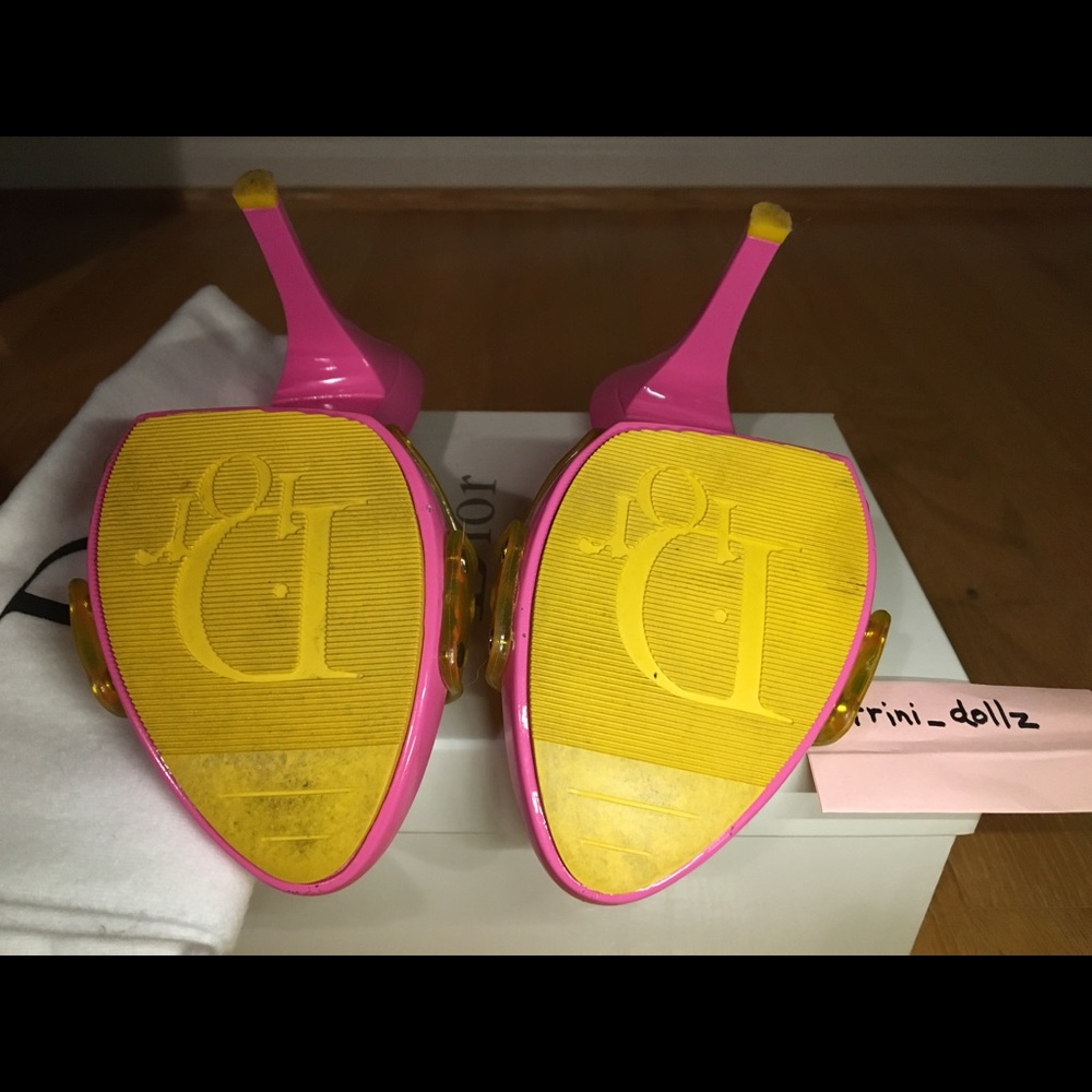 RARE Vintage Christian DiorJelly Platform Barbie Heels💖Price Firm! - Picture 10 of 12